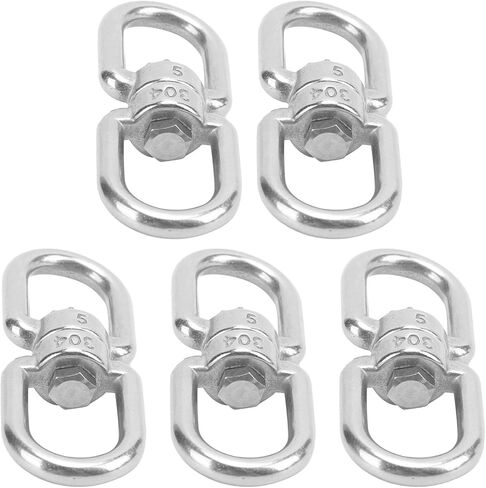 Pack of 5 Hooks M5 Double Ended 304 Stainless Steel Eye to Eye Shackle Connector in Saudi Arabia