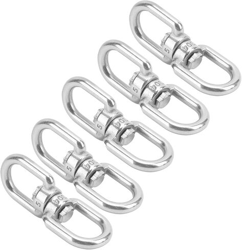 Pack of 5 Hooks M5 Double Ended 304 Stainless Steel Eye to Eye Shackle Connector in Saudi Arabia