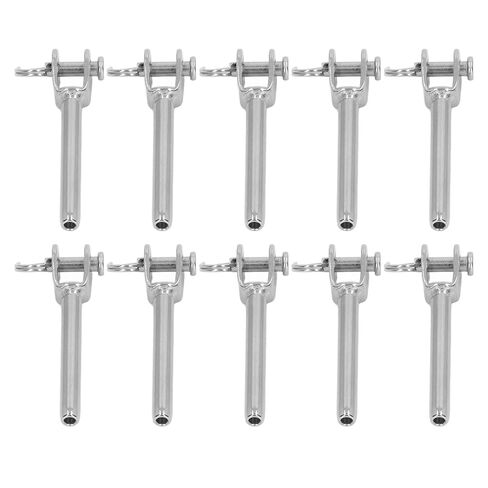Yinhing Cable Railing System, Deck Railing Kits 316 Stainless Steel 10 Pcs Jaw Swage End Fitting Cable Deck System 3mm Wire Rope Jaw Rigging in Saudi Arabia