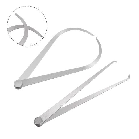 مجموعة كومبو - فرجار مفصل ثابت 200 مم 8 بوصات من الداخل + أداة قياس فولاذية خارجية، مفصل احتكاك قوي من الفولاذ المقاوم للصدأ للقياسات الداخلية الخارجية in Kuwait