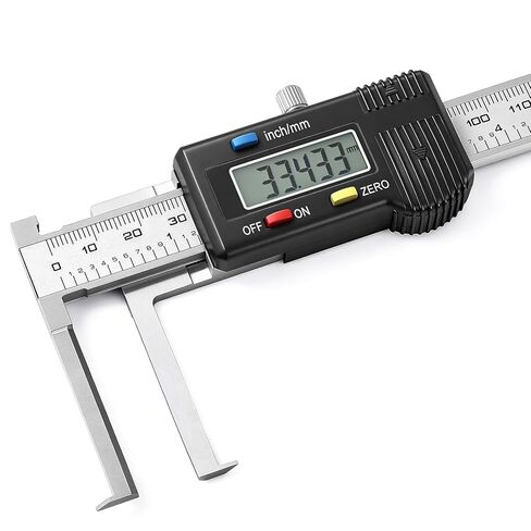 Internal Groove Digital Caliper 150mm/ 6", High-Precision Outer Groove Measuring Tool, LCD Display Stainless Steel Body, Storage Case in Kuwait