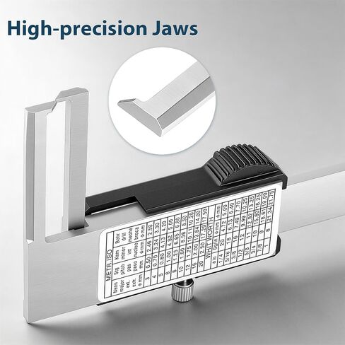 Internal Groove Digital Caliper 150mm/ 6", High-Precision Outer Groove Measuring Tool, LCD Display Stainless Steel Body, Storage Case in Kuwait