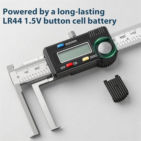 Internal Groove Digital Caliper 150mm/ 6", High-Precision Outer Groove Measuring Tool, LCD Display Stainless Steel Body, Storage Case in Kuwait