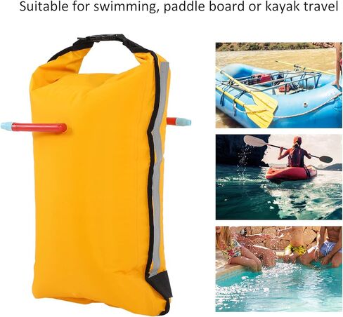 Paddle, Canoe Inflatable Boat, Lightweight Portable Flotation Device with Material, Orange Kayak Paddle Pouch for Swimming, Paddle Board and Kayak Travel in Kuwait