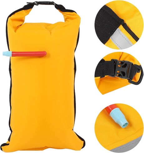 Paddle, Canoe Inflatable Boat, Lightweight Portable Flotation Device with Material, Orange Kayak Paddle Pouch for Swimming, Paddle Board and Kayak Travel in Kuwait