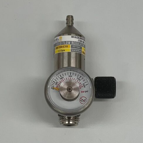 منظم غاز معايرة التدفق الثابت من النحاس المطلي بالنيكل 1.5 لتر في الدقيقة - C10 in Kuwait
