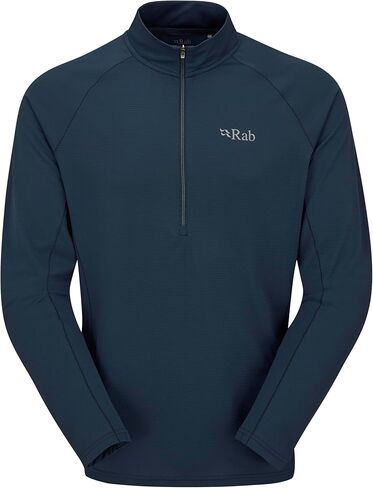Rab Men's Sonic LS Zip-تي شيرت خفيف الأوزان لأكمام طويلة للركض والمشي لمسافات طويلة in Kuwait
