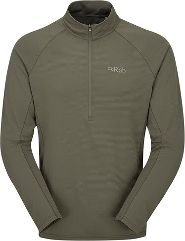 Rab Men's Sonic LS Zip-تي شيرت خفيف الأوزان لأكمام طويلة للركض والمشي لمسافات طويلة in Kuwait