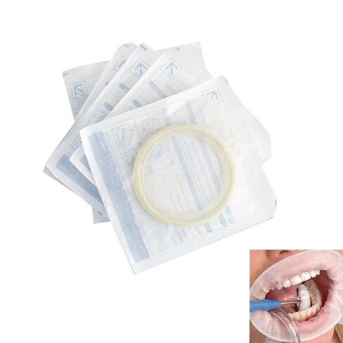 Dental Rubber Dam Mouth Opener O-Shape Lip and Cheek Mouth Opener Intraoral Cheek Retractors (10, Blue) in Kuwait