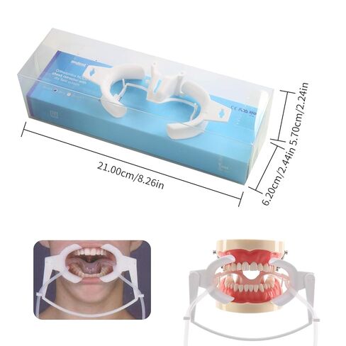 Dental Oral Dry Field System Lip Cheek Retractor Autoclavable Mouth Opener for Teeth Whitening Orthodontic Treatment (2Pcs L+S) in Kuwait