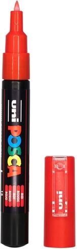 Posca Paint Marker, PC-1M Extra Fine, Red in Kuwait