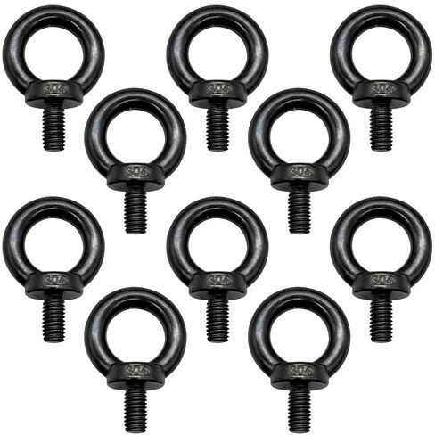 M8 Lifting Eye Bolts, Black Bolts 304 Stainless Steel Thread Shoulder Lifting Eye Bolt (4 Pack) in Saudi Arabia