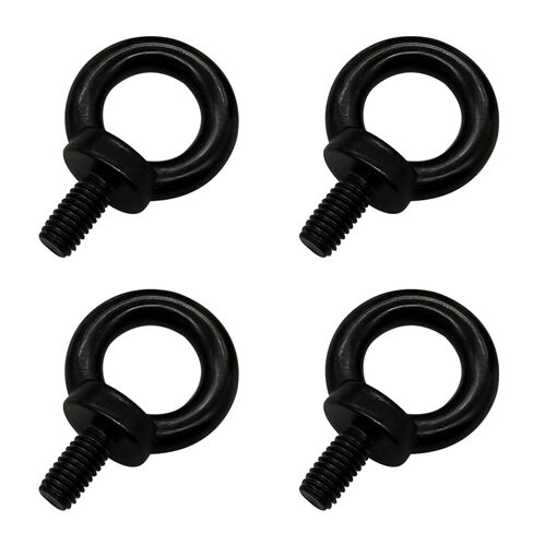 M8 Lifting Eye Bolts, Black Bolts 304 Stainless Steel Thread Shoulder Lifting Eye Bolt (4 Pack) in Saudi Arabia