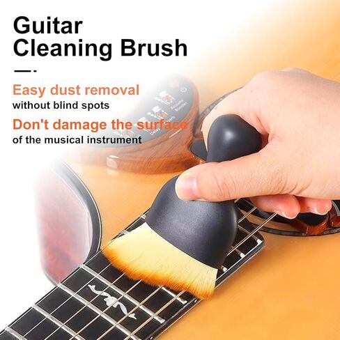 MINI Soft Bristle Guitar Cleaning Brush - Gentle Dust Removal and maintenance Tools for Guitar, Violin, Piano and More Musical Instrument in Saudi Arabia