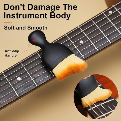 MINI Soft Bristle Guitar Cleaning Brush - Gentle Dust Removal and maintenance Tools for Guitar, Violin, Piano and More Musical Instrument in Saudi Arabia