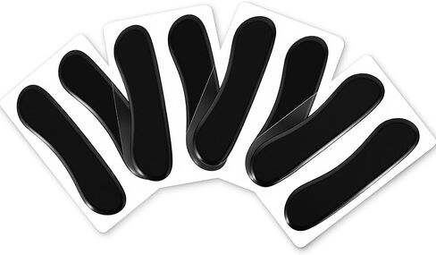 EASTROCK Drum Damper Gel Pads, 8 Pieces Long Black Silicone Gel Pads Drum Silencers for Snare, Drum Cymbal Tone Control Overtone Resonance (Black) in Saudi Arabia