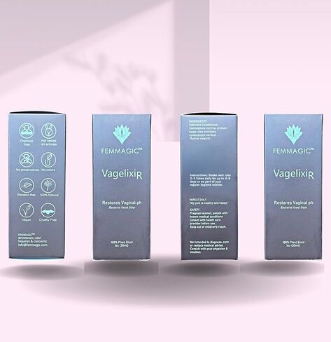 Vagelixir Yoni Elixir – Restores pH Balance, Deodorizes & Moisturizes, Prebiotic, Organic Herbal Soothing Blend for Sensitive Vaginal Care, Toxin-Free Formula. EST. 2015 in Saudi Arabia