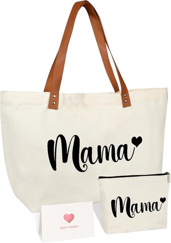 Mama Bag Tote New Mom Gifts, Mommy Bag for Hospital Shopping Beach Travel, Pregnancy Must Haves for Mom to Be, Baby Shower Gifts in Kuwait