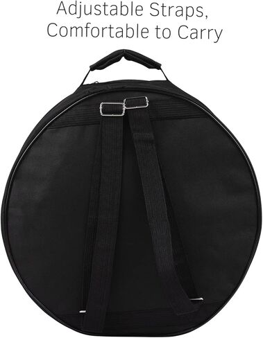 حقيبة ظهر HXBER Compact Snare Drum Bag مع حزام كتف وجيوب خارجية وملحقات الآلة الموسيقية باللون الأسود in Saudi Arabia