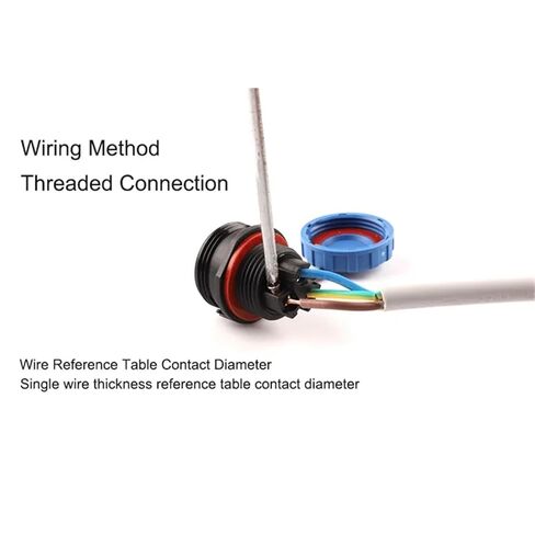LP28 Waterproof Connector IP68 2 3 4 Pin No Soldering Cable & Socket Male and Female Docking Port(LP28-2D) in Saudi Arabia