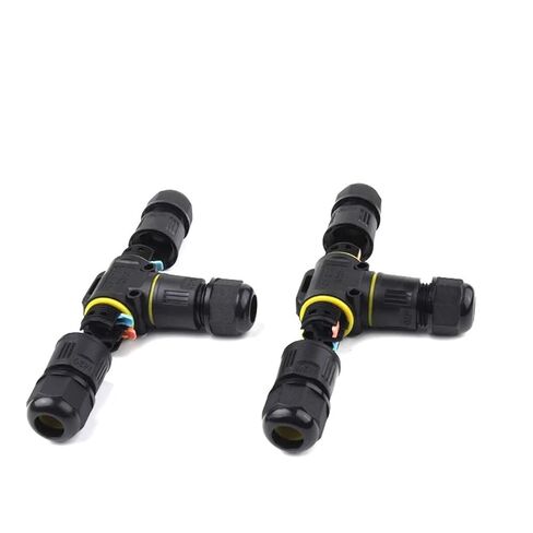 1Pcs IP68 Quick Coupling Outdoor Waterproof Connector T-Type Wire 2/3Pin Lever Terminal,for Electrical Junction Box(M20T 3P 5-8mm) in Kuwait