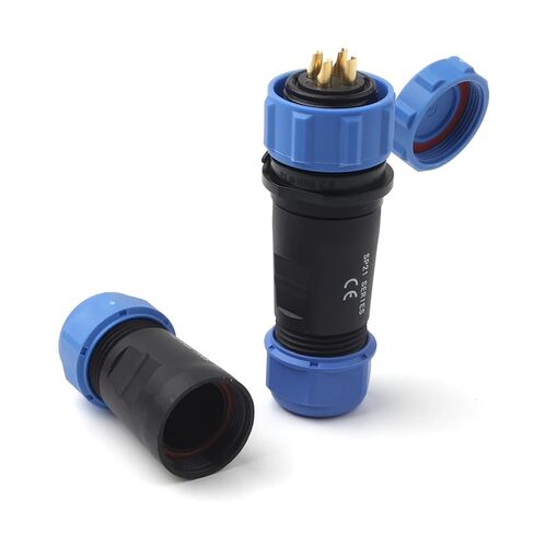 SP17 IP68 Waterproof Connector Docking Welding Type Male Female Socket 2/3/4/5/7/9/10 Pins Cable Wire(SP17-10D) in Kuwait