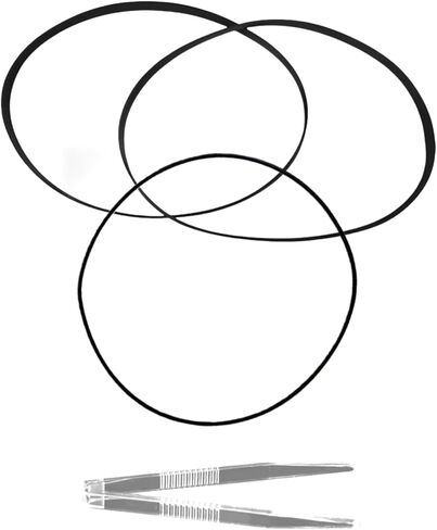 Cassette Belt Kit for Sony TC-WR730 TC-WR750 TC-WR910 TC-WR950-3 Japanese Rubber Belts + Tweezers in Kuwait