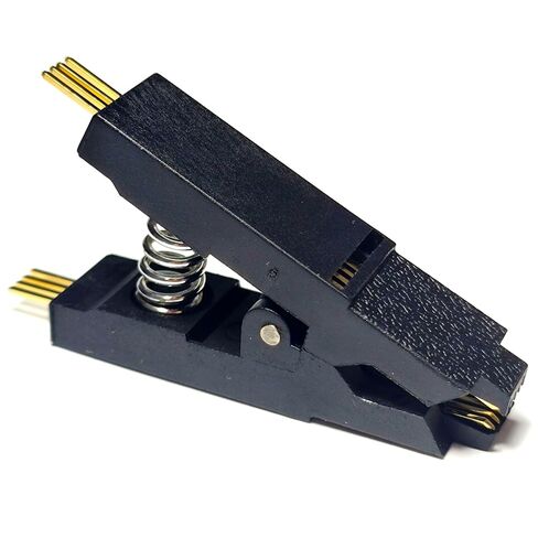مشبك اختبار IC لرقاقة فلاش SOP8 SOIC8 أسود لـ BIOS/24/25/93 مبرمج Adpter (SOP8 Clip Head) لـ Xgecu T48 T76 RT809H RT809F in Saudi Arabia
