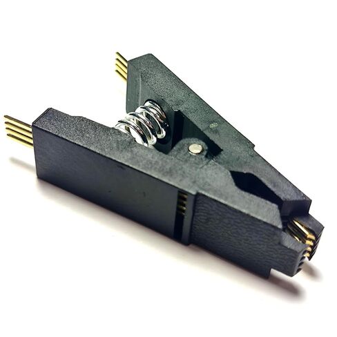 مشبك اختبار IC لرقاقة فلاش SOP8 SOIC8 أسود لـ BIOS/24/25/93 مبرمج Adpter (SOP8 Clip Head) لـ Xgecu T48 T76 RT809H RT809F in Saudi Arabia