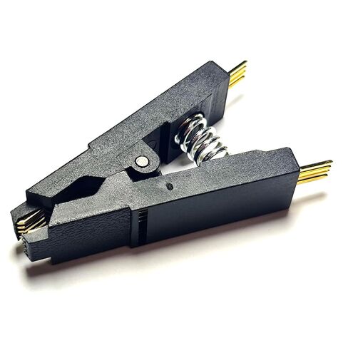 مشبك اختبار IC لرقاقة فلاش SOP8 SOIC8 أسود لـ BIOS/24/25/93 مبرمج Adpter (SOP8 Clip Head) لـ Xgecu T48 T76 RT809H RT809F in Saudi Arabia