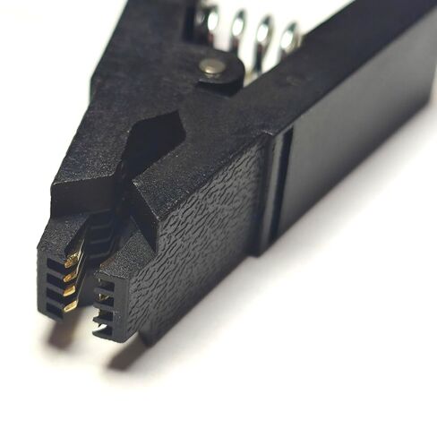 مشبك اختبار IC لرقاقة فلاش SOP8 SOIC8 أسود لـ BIOS/24/25/93 مبرمج Adpter (SOP8 Clip Head) لـ Xgecu T48 T76 RT809H RT809F in Saudi Arabia