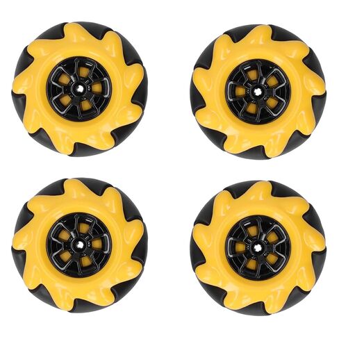 مجموعة روبوت Mecanum Wheel مع عجلات متعددة الاتجاهات مقاس 60 مم لمشاريع السيارات الذكية TT Motor STEM in Saudi Arabia