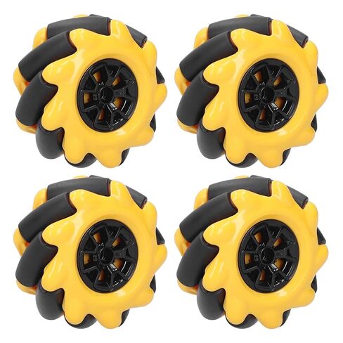 مجموعة روبوت Mecanum Wheel مع عجلات متعددة الاتجاهات مقاس 60 مم لمشاريع السيارات الذكية TT Motor STEM in Saudi Arabia