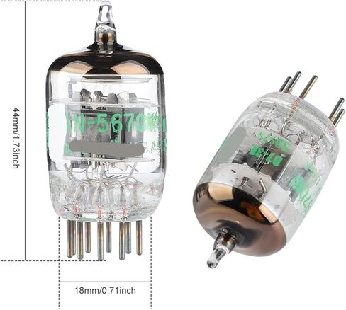 2PCS5670W GE5670 Vacuum Tube Valve Vacuum Tube Upgrade for 6N3/6H3N/396A/2C51/5670 Audio Amplifier in Saudi Arabia