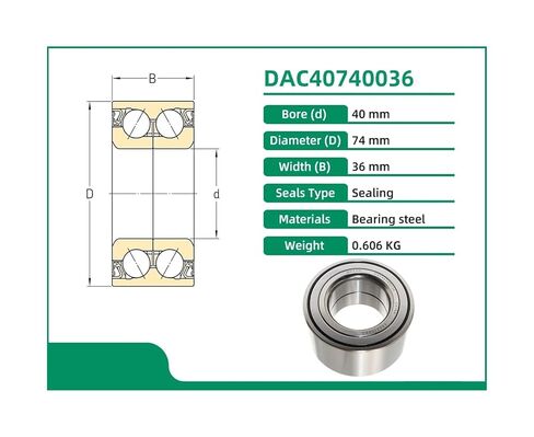 1 قطعة DAC40740036 40x74x36 عجلة تحمل 3885A001 MR403500 38440-5U40B 40210-95F0A MB808442 in Kuwait