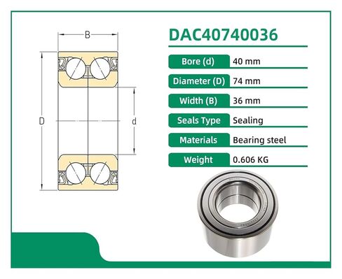 1 قطعة DAC40740036 40x74x36 عجلة تحمل 3885A001 MR403500 38440-5U40B 40210-95F0A MB808442 in Kuwait