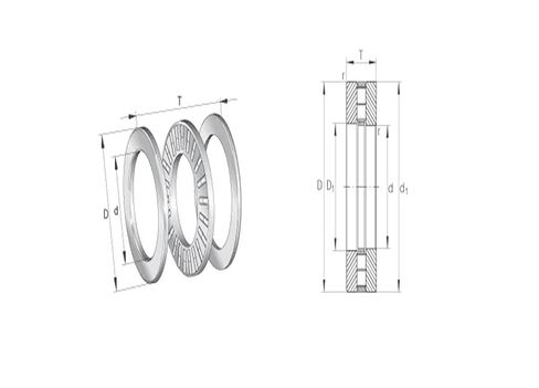 89308-TV 89308 40x78x22 محامل الدفع المحورية الأسطوانة الأسطوانية in Kuwait