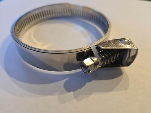 مشبك خرطوم سريع الفك للخدمة الشاقة، نطاق قابل للتعديل من 4 بوصة إلى 10 بوصة (102 مم - 254 مم) - 302 من الفولاذ المقاوم للصدأ - مشبك ترس دودي سريع التركيب in Kuwait