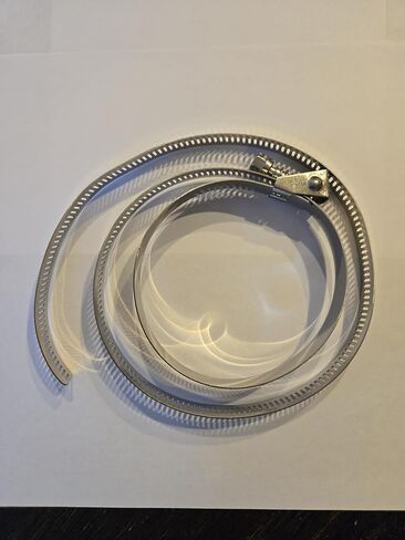 مشبك خرطوم سريع الفك للخدمة الشاقة، نطاق قابل للتعديل من 4 بوصة إلى 10 بوصة (102 مم - 254 مم) - 302 من الفولاذ المقاوم للصدأ - مشبك ترس دودي سريع التركيب in Kuwait