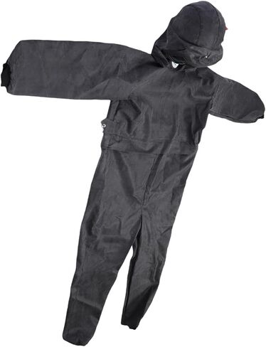Sandblasting Suit, Rubber Cloth Erosion Proof Protective Workwear with Built in Safety Helmet and Air Inlet Pipe, for Spray Painting Cutting Sandblasting Cleaning in Saudi Arabia