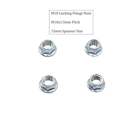 10mm M10x1.25 Exhaust Manifold Flange Lock Nuts Self Locking Nuts 4 Pack in Saudi Arabia