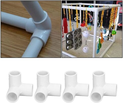 3 Way Pipe Fittings Elbow Corner Side Outlet Tee Fitting Furniture Grade Elbow Side Outlet for Building Furniture Greenhouse Shed Pipe Tent Connection in Kuwait