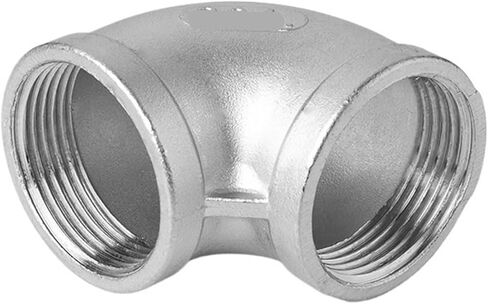 OSNEEOIY 316L الفولاذ المقاوم للصدأ 90 درجة لولبة داخلية الكوع 4 دقائق 6 1 بوصة الزاوية اليمنى انبوب ماء السباكة المشتركة (G1) in Kuwait