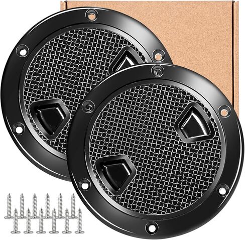 Smartmarine 2 قطعة فتحة قارب أسود 4 "6" 8 "فتحة تفتيش مستديرة غير قابلة للانزلاق ث/غطاء قابل للفصل لليخوت مركبة بحرية in Kuwait