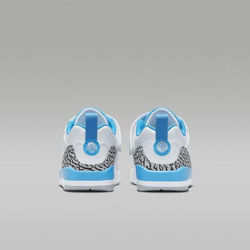 حذاء Jordan Spizike Low للأطفال الصغار (أبيض/رمادي ذئب/أنثراسايت/أزرق جامعي) مقاس 3 in Saudi Arabia