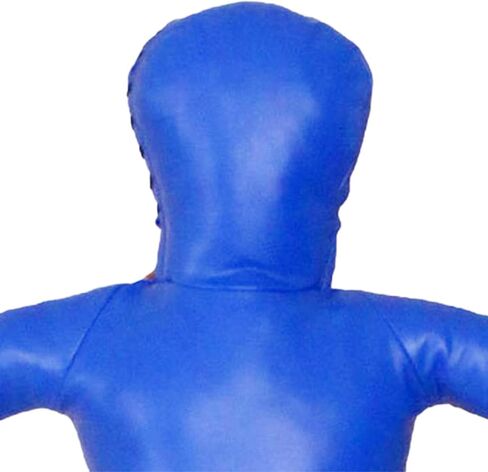 Grappling Dummy 130cm, Unfilled, Sturdy Mannequin Exercise Kickboxing Training Prop, Practical Punching Dummy PU, Blue in Kuwait