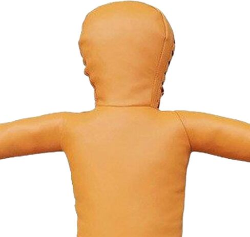 Grappling Dummy 130cm, Unfilled, Sturdy Mannequin Exercise Kickboxing Training Prop, Practical Punching Dummy PU, Yellow in Kuwait