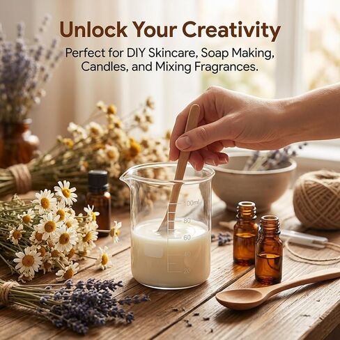 مجموعة أكواب زجاجية بوروسيليكات من الدرجة المعملية، 3 أحجام (50 مل، 100 مل، 250 مل) للقياس والخلط، شكل منخفض مع التخرج، مقاومة للحرارة لمختبر الكيمياء والعلوم والمطبخ والمشروعات اليدوية in Kuwait