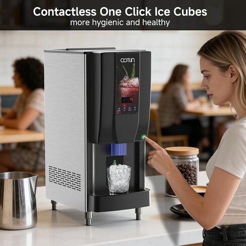 COTLIN Commercial Nugget Ice Maker, 250 lbs/Day Ice Machine with 7 lb Storage Bin, 3-in-1 Smart Modes, SECOP Compressor, Energy Efficient, ETL Certified, Ice Maker for Commercial and Home in Saudi Arabia