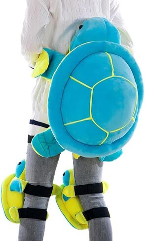 Turtle Butt Pad, 3Pcs Turtle Snowboard Pads Cartoon Padded Shorts Knee Pads Plush Protective Gear Set for Skateboarding Skating Cycling Bike Scooter in Saudi Arabia